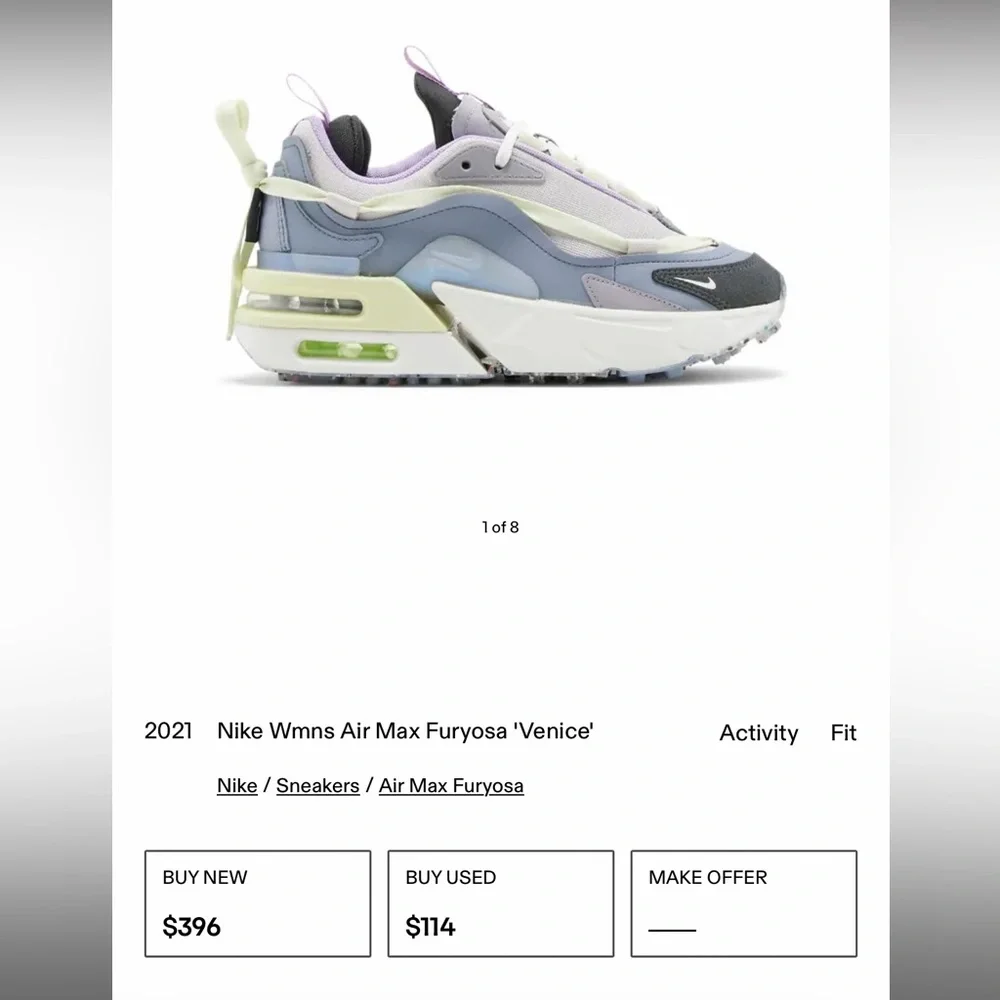 Nike Sneakers in Purple, White, and Black